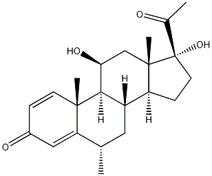 6870-94-6    氟甲松龍相關物質(zhì)A  Pregna-1,4-diene-3,20-dione,11,17-dihydroxy-6-methyl-, (6a,11b)-