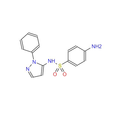 CAS：526-08-9，磺胺苯吡唑 ，英文名稱：Sulfaphenazole 