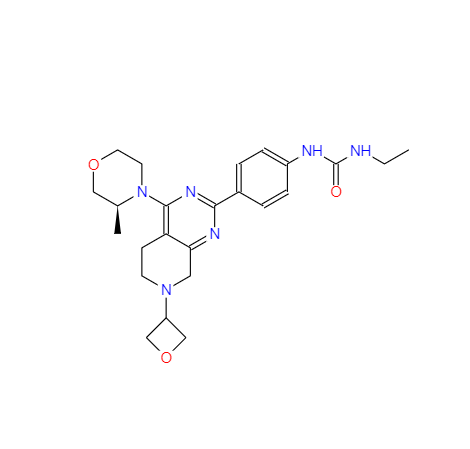 CAS：1207360-89-1，N-ETHYL-N-[4-[5,6,7,8-四氫-4-[(3S)-3-甲基-4-嗎啉基]-7-(3-氧雜環(huán)丁基)吡啶并[3,4-D]嘧啶-2-基]苯基]脲 