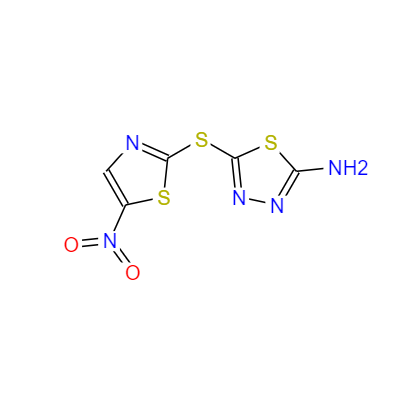 CAS：40045-50-9，2-氨基-5-[(5-硝基-2-噻唑基)硫代]-1，3，4-噻二唑