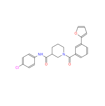 CAS：1443437-74-8，N-(4-氯苯基)-1-(3-(2-呋喃基)苯甲?；?-3-哌啶甲酰胺 