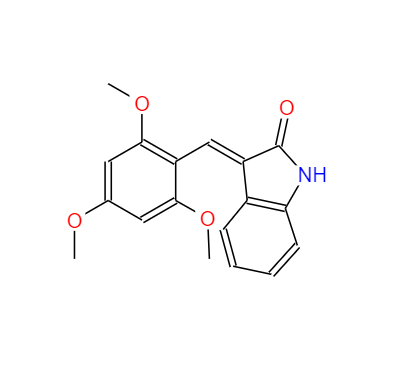 CAS：186611-52-9，3-(2,4,6-三甲氧基苯亞甲基)吲哚啉-2-酮 