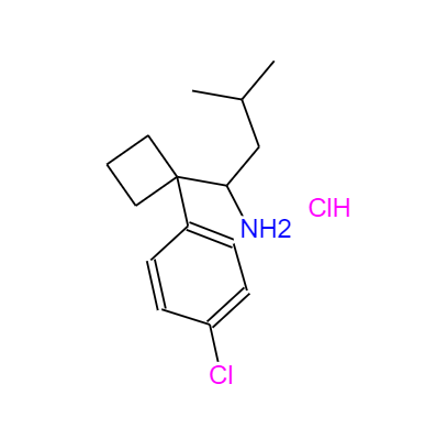 CAS：84484-78-6，1-[1-(4-氯苯基)環(huán)丁基]-3-甲基丁胺鹽酸鹽 