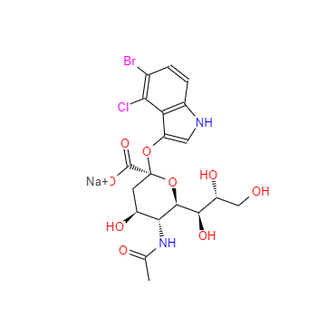 CAS：160369-85-7，5-溴-4-氯-3-吲哚基-α-D-N-乙?；窠?jīng)氨酸鈉鹽 