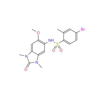 CAS：919973-83-4，4-溴-N-(2,3-二氫-6-甲氧基-1,3-二甲基-2-氧代-1H-苯并咪唑-5-基)-2-甲基苯磺酰胺 