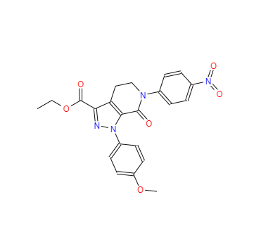 CAS：536759-91-8，4,5,6,7-四氫-1-(4-甲氧基苯基)-6-(4-硝基苯基)-7-氧代-1H-吡唑并[3,4-C]吡啶-3-羧酸乙酯 