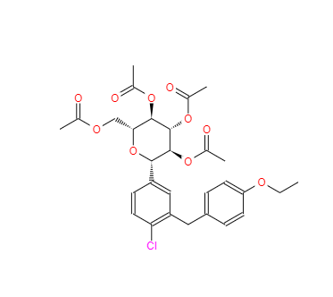 CAS：461432-25-7，2-氯-5-(2,3,4,6-四-O-乙?；?β-D-吡喃葡萄糖-1-基)-4'-乙氧基二苯甲烷 