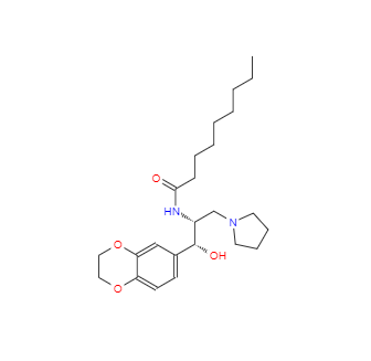 CAS：491833-30-8，N-[(1R,2R)-1-(2,3-二氫苯并[B][1,4]二惡英-6-基)-1-羥基-3-(吡咯烷-1-基)丙-2-基]壬酰胺