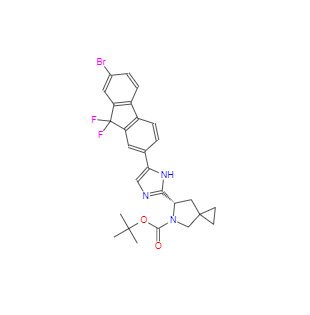 CAS：1441670-89-8，(6S)-6-[5-(7-溴-9,9-二氟-9H-芴-2-基)-1H-咪唑-2-基]-5-氮雜螺[2.4]庚烷-5-羧酸叔丁酯