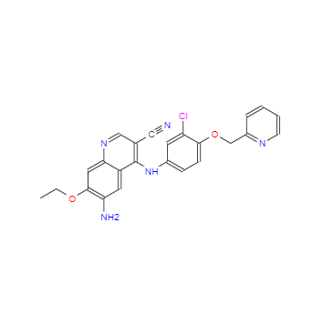 CAS：848139-78-6，6-氨基-4-(3-氯-4-(吡啶-2-取代甲氧基)苯胺)-7-乙氧基喹啉-3-甲腈