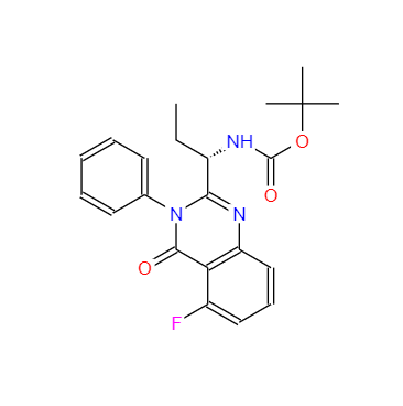 CAS：870281-85-9，(S)-叔丁基(1-(5-氟-4-氧代-3-苯基-3,4-二氫喹唑啉-2-基)丙基)氨基甲酸酯