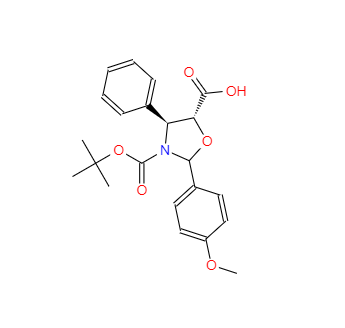 CAS：196404-55-4，(4S,5R)-3-(叔丁氧基羰基)-2-(4-甲氧基苯基)-4-苯基噁唑烷-5-甲酸