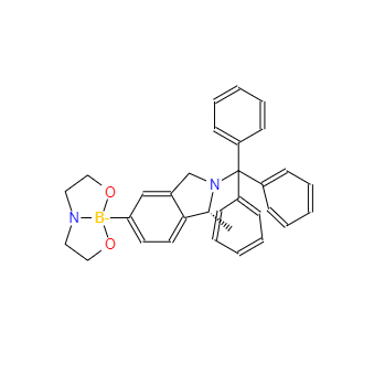 CAS：223595-20-8，2-[(1R)-1-甲基-2-三苯甲基-2,3-二氫-1H-5-異吲哚基]硼酸二乙醇胺酯