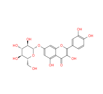 CAS：491-50-9，槲皮素-7-O-葡萄糖苷；槲皮素-7-O-β-D-葡萄糖苷