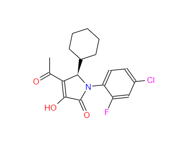 CAS：512177-83-2，(5R)-4-乙酰基-1-(4-氯-2-氟苯基)-5-環(huán)己基-1,5-二氫-3-羥基-2H-吡咯-2-酮