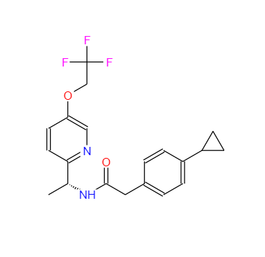 CAS：953778-63-7，2(4-環(huán)丙基苯基)-N[(1R)- 1 -[5 -(2,2,2-三氟乙氧基)吡啶-2-基]乙基]乙酰胺