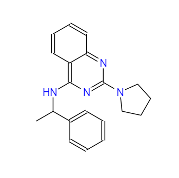 CAS：662163-81-7，N-(1-苯乙基)-2-(吡咯烷-1-基)喹唑啉-4-胺