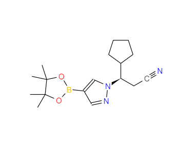 CAS：1146629-84-6，(BETAR)-BETA-環(huán)戊基-4-(4,4,5,5-四甲基-1,3,2-二氧雜硼雜環(huán)戊烷-2-基)-1H-吡唑-1-丙腈