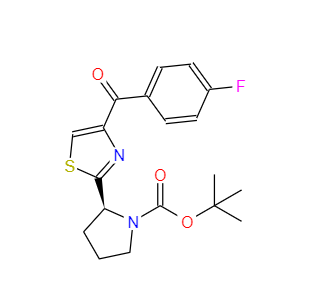 CAS：1005342-78-8，(S)-2-(4-(4-氟苯甲?；?噻唑-2-基)吡咯烷-1-羧酸叔丁酯